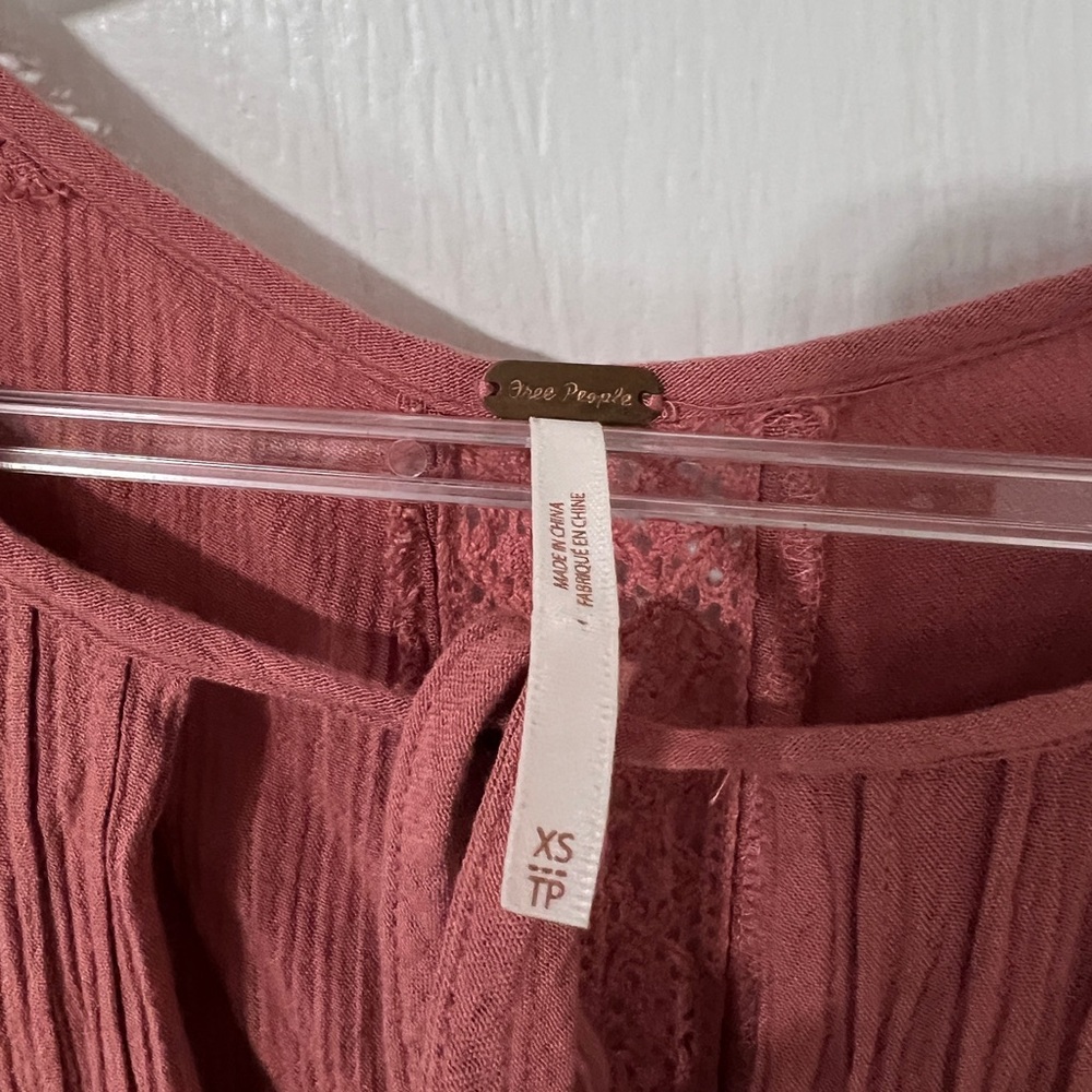 Free People Pink Long Sleeve Dress - Picture 2 of 3